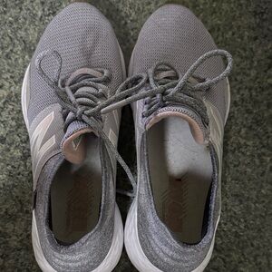 Women's Pink and Gray New Balance Athletic Shoes